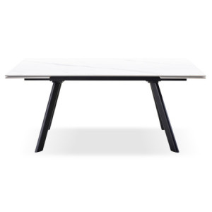 Tavolo Allungabile Trevor 160(240)*90*75 Cm Bianco Marmorizzato