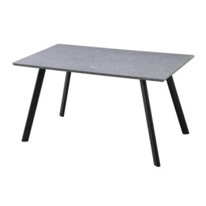 Tavolo Fisso Paros 140x80x75 Grigio Pietra/gambe Nere