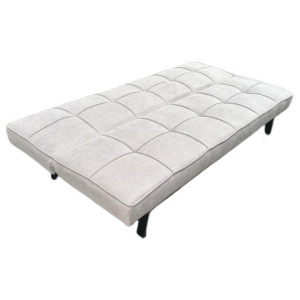 Zoom Divano Letto Clarelle In Tessuto Tortora Dimensione 178x81x71