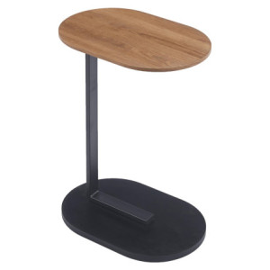 Tavolino Goran 45x30x58cm Naturale Gambe Nere