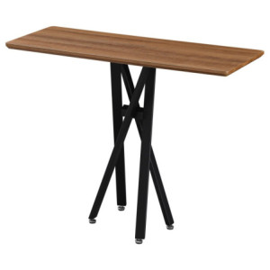 Consolle Jasper 100x40x78 Top Noce + Gambe Nere