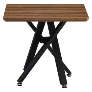 Zoom Consolle Jasper 50x50x45 Top Noce + Gambe Nere