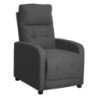 Poltrona Relax Emily Tessuto Poliestere Grigio Scuro
