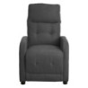 Poltrona Relax Emily Tessuto Poliestere Grigio Scuro