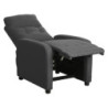 Poltrona Relax Emily Tessuto Poliestere Grigio Scuro