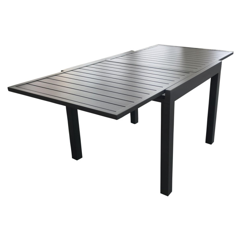 Tavolo Alluminio Allungabile Cardiff Grigio Cm 90/180x90x75