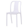 Sedia Irene in PP Bianco 50x43x88 cm Design Moderno