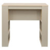 Banco Bar Baez 110x50x100 cm Naturale e Tortora Design Moderno