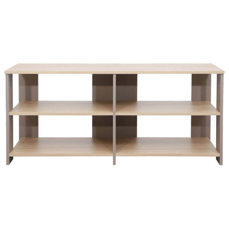 Porta TV Baez 120x40x54 cm Naturale e Tortora Design Moderno