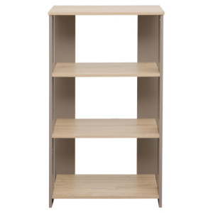 Zoom Libreria Baez 60x30x107 5 Cm Naturale E Tortora