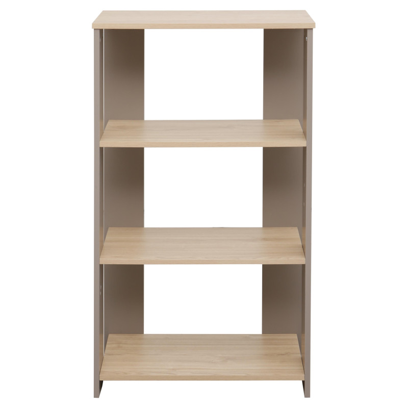 Libreria Baez 60x30x107,5 cm Naturale e Tortora Design Moderno