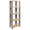Libreria Baez 48x30x141 Cm Naturale E Tortora