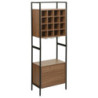 Cantinetta Grancru 51x30x155 cm Marrone Scuro e Nero Design