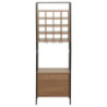 Cantinetta Grancru 51x30x155 cm Marrone Scuro e Nero Design
