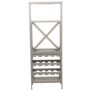Zoom Cantinetta Grancru In Legno Truciolato+metallo 63x28x170cm Tortora