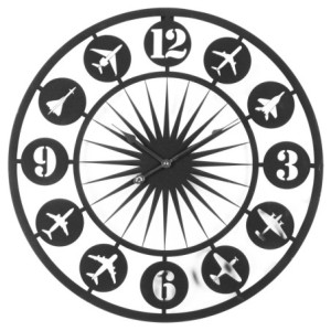 Orologio Da Parete Plane ø 60 Metallo E Plastica