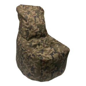 Poltrona Sacco Layla In Nylon +pvc Verde Mimetico 65*65*95cm