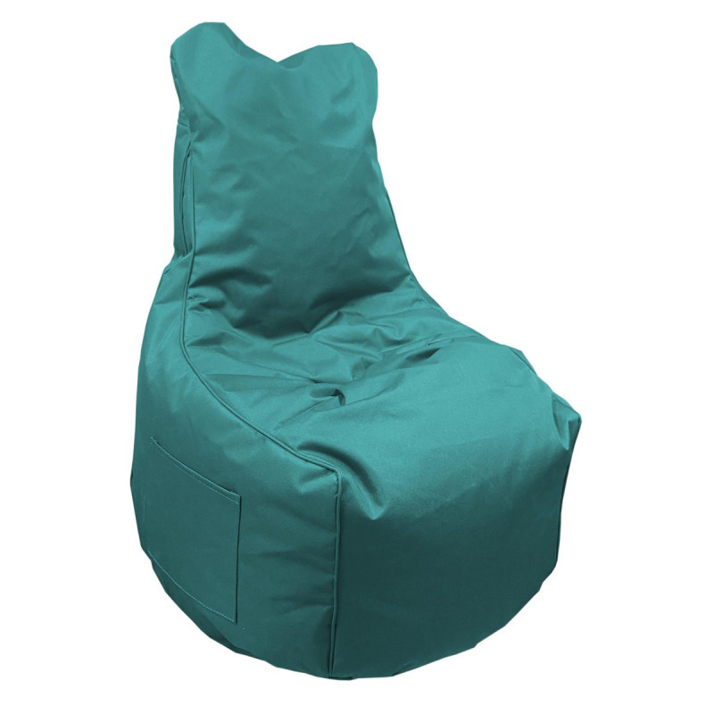 Poltrona Sacco Layla Azzurro 65x65x95 cm in Nylon PVC