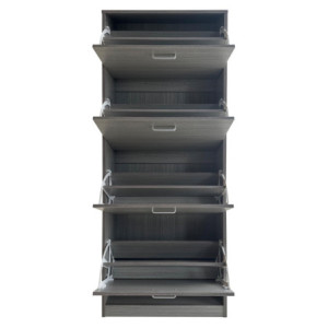 Zoom Scarpiera 4 Ante In Colore Grigio Legno