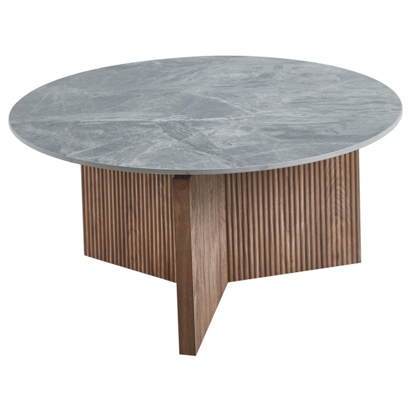Tavolino Kami Ø80 x H40 cm Design Moderno e Pratico
