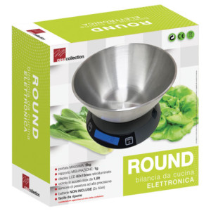 Zoom Bilancia Cucina 5kg Elettrica Round Black