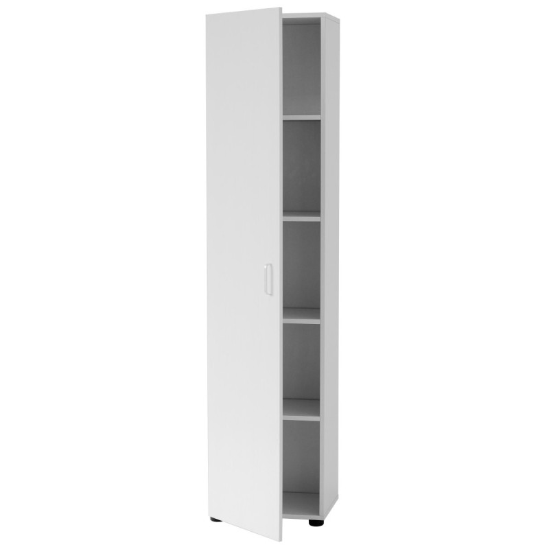 Mobile Bagno 4 Ripiani Amovibili 40x31,5x170 cm Bianco Salvaspazio