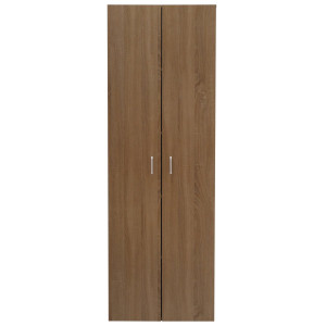 Armadio 2 Ant E 4 Ripiani 60x34x180 Colore Quercia