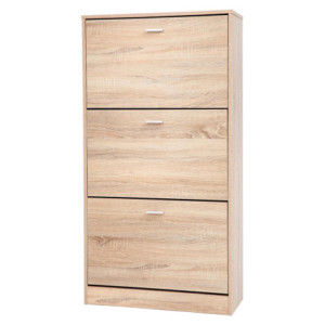 Scarpiera Slim 3 Ante 60x17x118 Colore Quercia