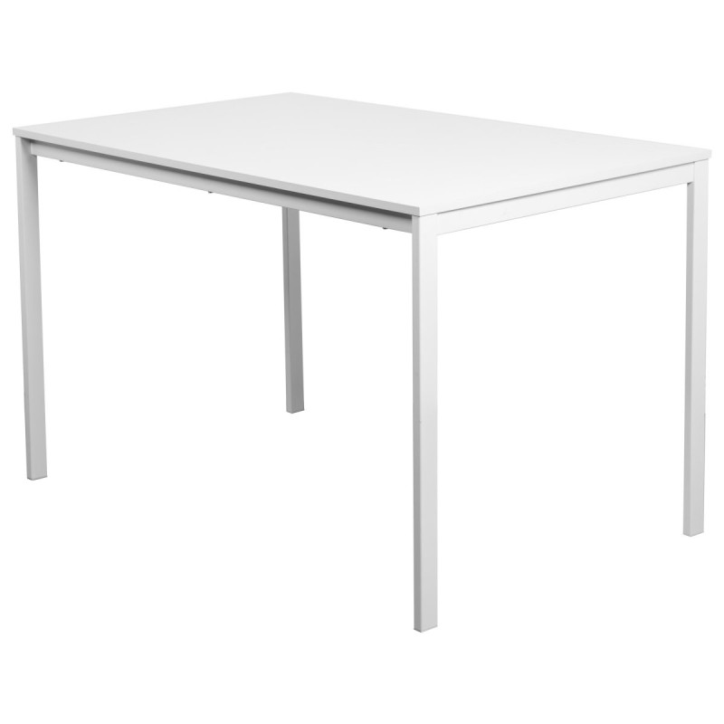 Tavolo Jane 120x75x75 cm Bianco Moderno e Versatile