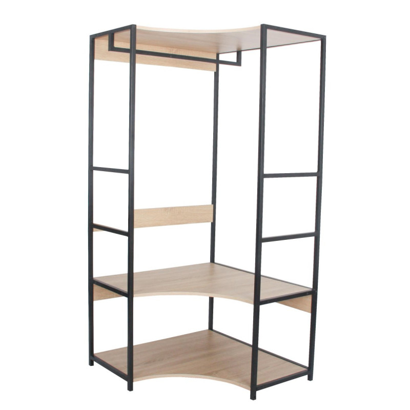 Appendiabiti Angolare Hamilton 80x80x166,8 cm Salvaspazio Moderno