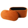 Cassapanca Contenitore Ellittica Arhis 80x40x40 cm Mattone