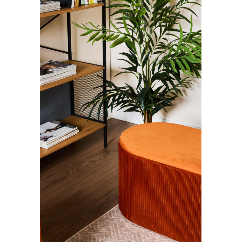 Cassapanca Contenitore Ellittica Arhis 80x40x40 cm Mattone