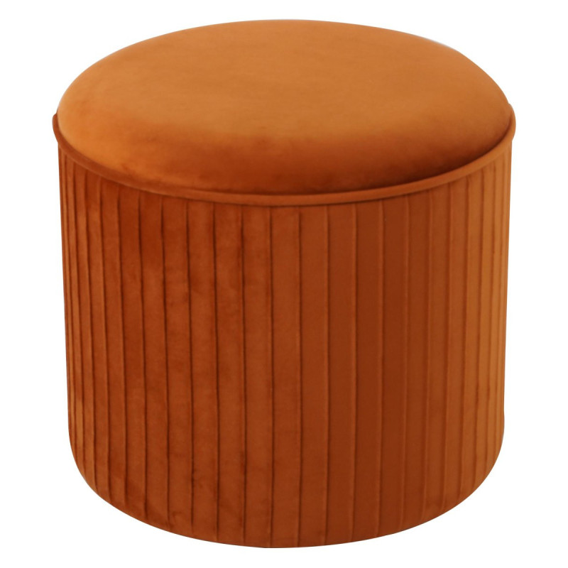Pouf Contenitore Leon Mattone 38x38x35 cm Pratico e Moderno