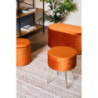 Pouf Contenitore Leon Mattone 38x38x35 cm Pratico e Moderno