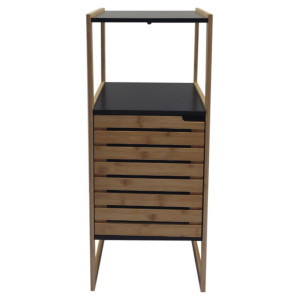 Zoom Mobiletto Linda 33x33x80cm In Bamboo Ed Mdf