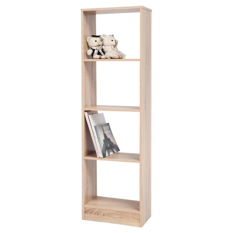Libreria 4 Ripiani 40x24x137 cm Salvaspazio Moderna e Versatile