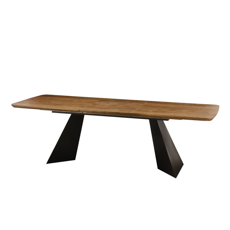 Tavolo Allungabile Kyrios 180/240x90x76 cm Naturale e Nero