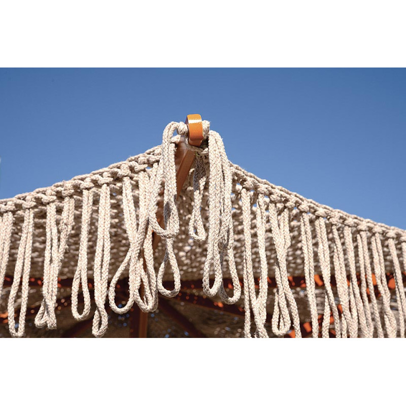 Ombrellone Macramè rotondo Ø2.5 mt in corda Moia elegante