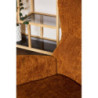 Poltrona Melania Tessuto Ocra 79x71x98 cm Classica Elegante