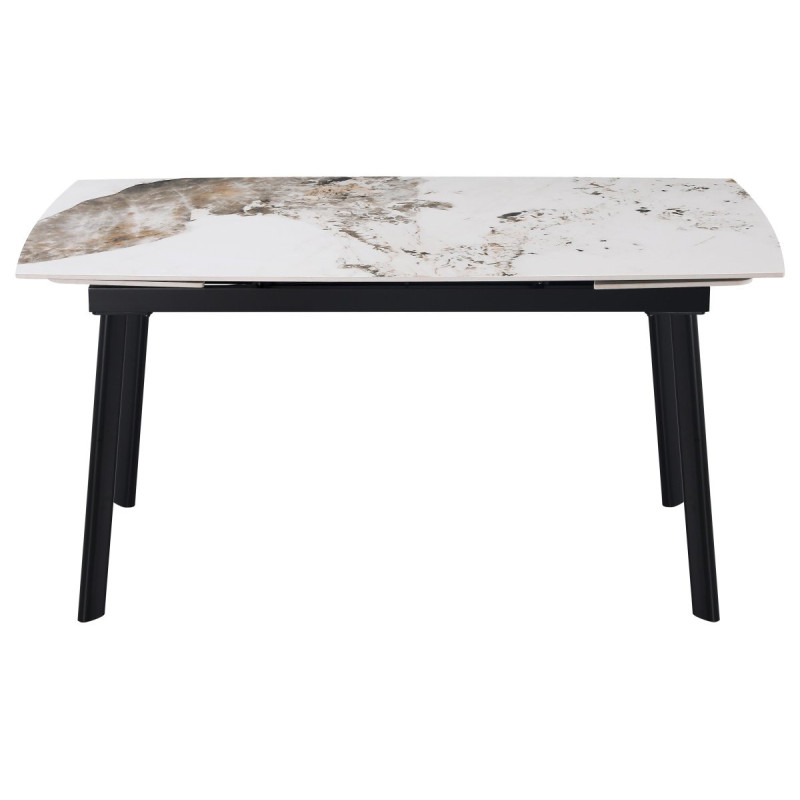 Tavolo Allungabile Quincy 150/210x85x75 cm Ceramica Marrone Marmo