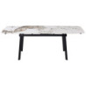 Tavolo Allungabile Quincy 150/210x85x75 cm Ceramica Marrone Marmo