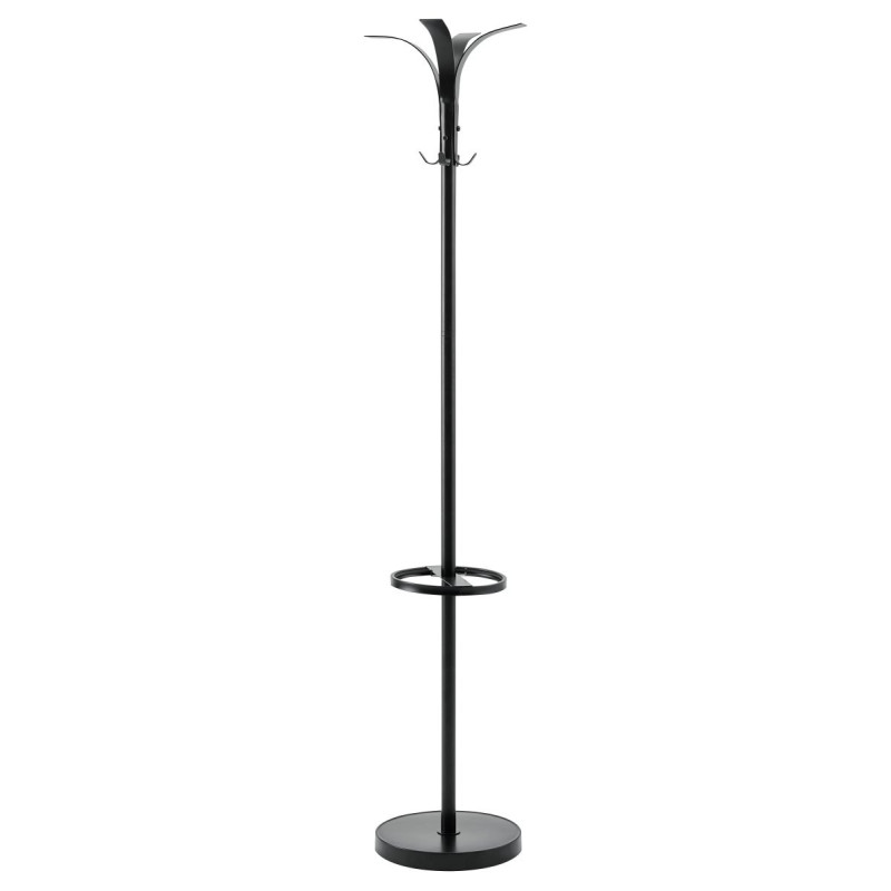 Appendiabiti Watson Metallo Nero 32x36x173 cm Moderno