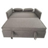 Divano Letto Steven Tessuto Grigio Scuro 130x86x80 cm Moderno