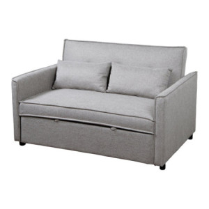 Divano Letto Steven In Tessuto Beige Dimensione 130x86x80cm