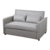 Divano Letto Steven Tessuto Beige 130x86x80 cm Moderno