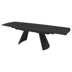 Tavolo Finlay Dimensione 200(280)*100*76 Top Nero + Gambe Nere