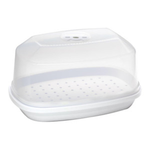 Set di 6 Contenitori Per Cottura Carne 28,5x19,6 Cm Con Coperchio X Microonde