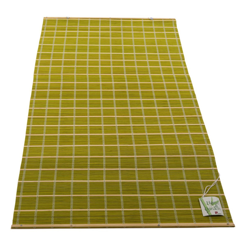 Set di 6 Tende Bambù 90x180 cm Verde Naturale Interni/Esterni