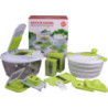 Set 6 Confezioni 20 Pezzi Aiuto Cucina Bianco Verde Acciaio