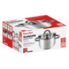 Set di 4 Scolatutto 20 cm Inox 18/10 Professionali e Resistenti